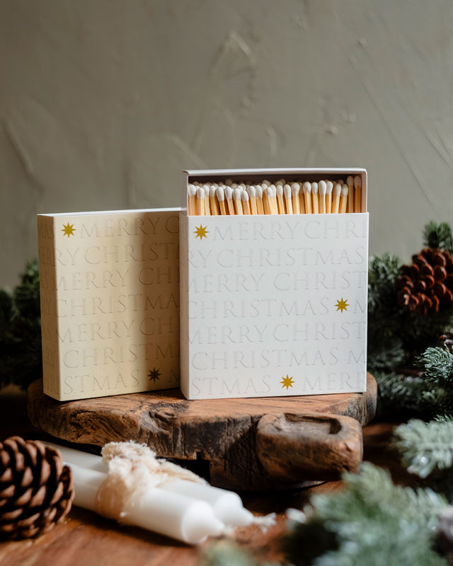 Caja de Cerillas Merry Christmas - 2 Colores
