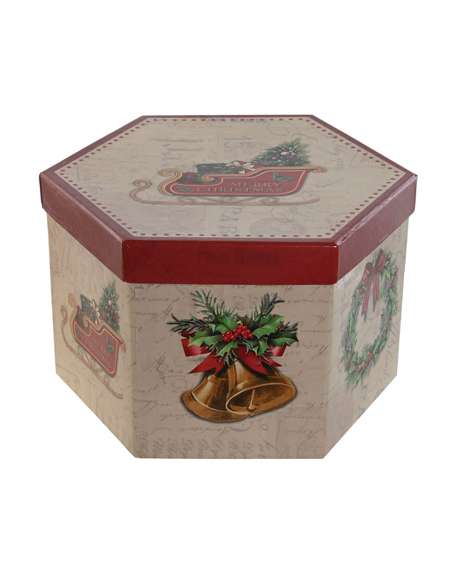 Set de 14 Bolas de Navidad Vintage en Caja Decorativa - Imagen 5